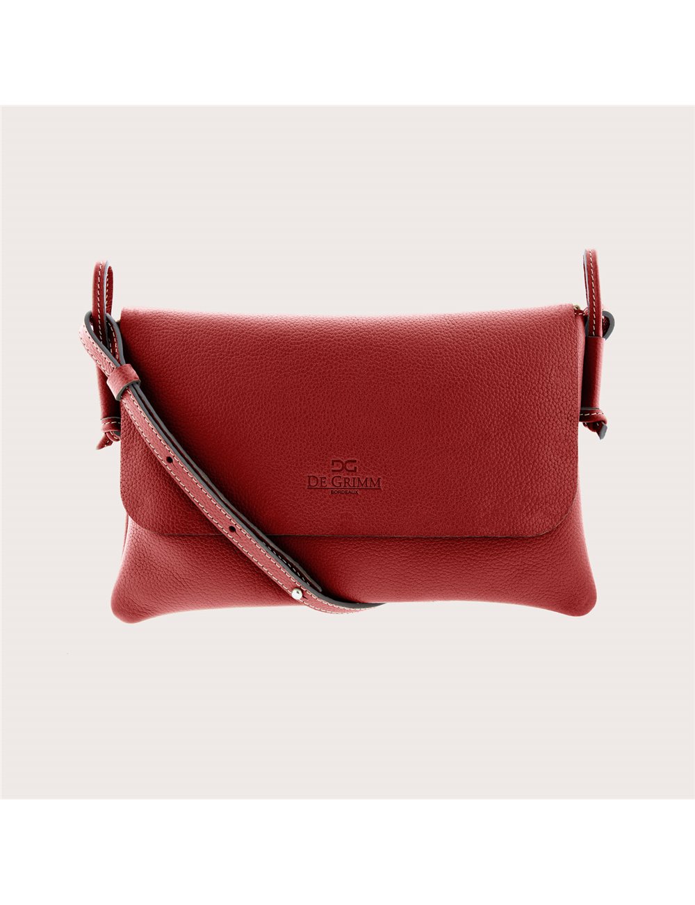 COACH Cross Town Leather Cross-Body Bag in Red